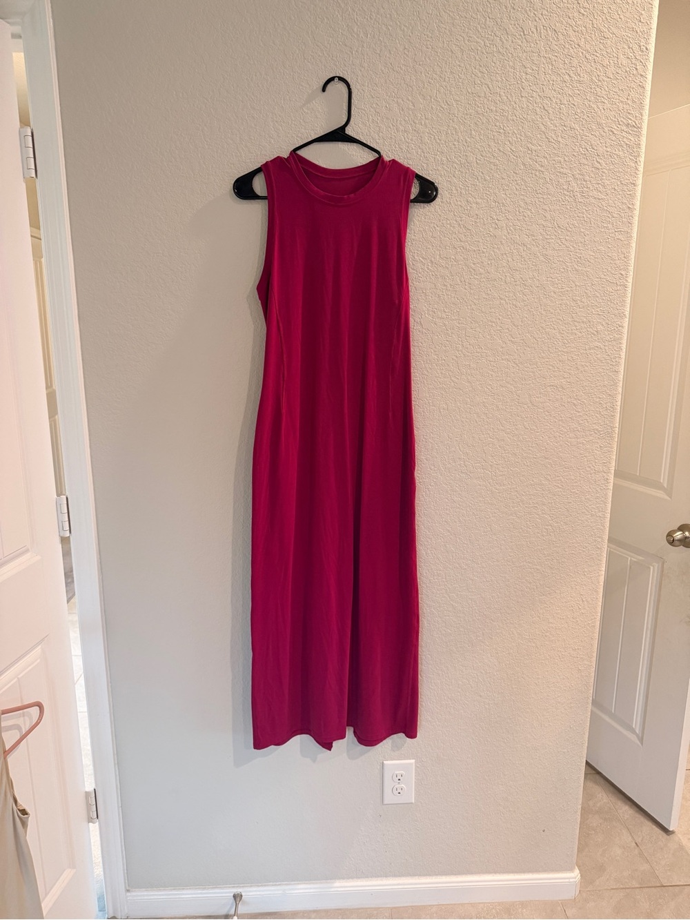 Lululemon Athletica  Fuchsia Maxi Dress - Classic Tank Silhouette